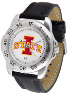 Iowa State Cyclones Sport Leather Watch White Dial (Men's or Women's)