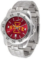 Iowa State Cyclones Sport Stainless Steel AnoChrome Watch Red Dial (Men's or Women's)