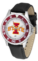 Iowa State Cyclones Competitor Leather Watch White Dial (Men's or Women's)