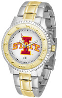 Iowa State Cyclones Competitor 2-Tone 23k Gold Stainless Steel Watch - White Dial (Men's or Women's)