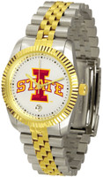 Iowa State Cyclones Executive  2-Tone 23k Gold Stainless Steel Watch - White Dial (Men's or Women's)
