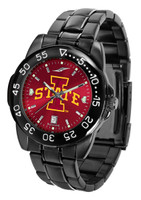 Iowa State Cyclones Fantom Gunmetal Sport AnoChrome Watch - Red Dial (Men's or Women's)