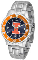 Illinois Fighting Illini  Competitor Stainless Steel AnoChrome - Red Dial (Men's or Women's)