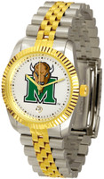 Marshall Thundering Herd  Executive  2-Tone 23k Gold Stainless Steel Watch - White Dial (Men's or Women's)