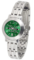 Marshall Thundering Herd  Ladies Silver Stainless Steel Dynasty AnoChrome - Color Dial
