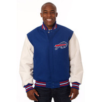 *Buffalo Bills Heavyweight Leather and Wool Jacket