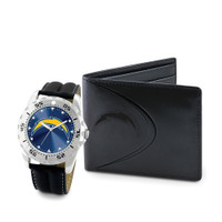 *San Diego Chargers NFL Men's Leather Watch and Leather Wallet Gift Set