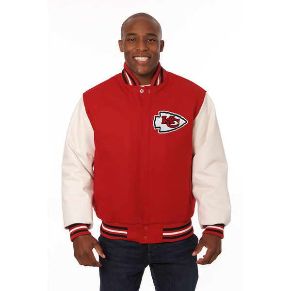 Kansas City Chiefs NFL Men's Heavyweight Wool and Leather Jacket