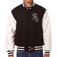 Chicago White Sox MLB Mens Heavyweight Wool and Leather Jacket