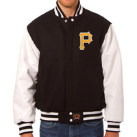 Pittsburgh Pirates MLB Mens Heavyweight Wool and Leather Jacket