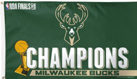 Milwaukee Bucks 2021 NBA Champions 3' x 5' Team Flag