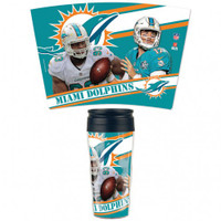 Miami Dolphins 16oz Travel Mug