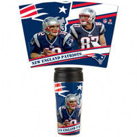 New England Patriots 16oz Travel Mug