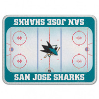 San Jose Sharks Glass Cutting Board