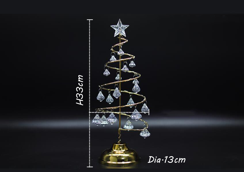 Crystal white Christmas LED Tree Table Lamp
