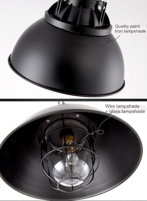 RetroFine Metal Single-head Wrought Iron Pendant Lamp;Horizon-lights