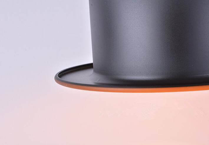 Loft Retro Creative Hat Aluminum Pendant Lighting;Horizon-lights