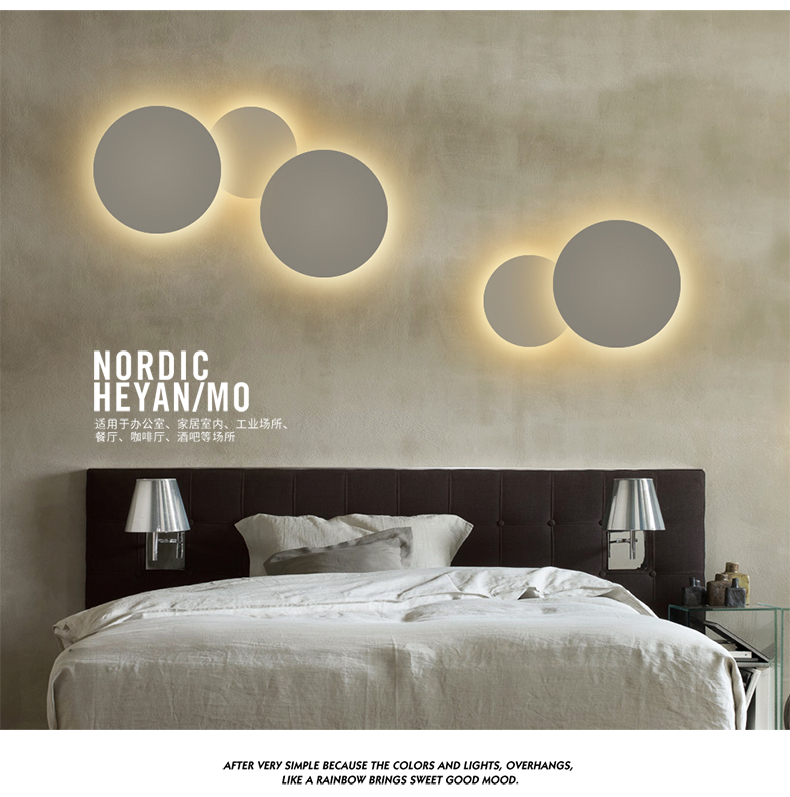 Round solar Eclipse Wall Lamp