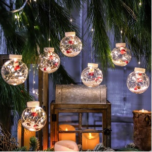 Christmas Snow Globe LED Strong Fairy Lights