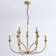 LEAH Metal Chandelier Light for Dining Room, Bedroom & Living Room - American Style