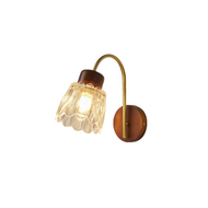 HAMILTON Wooden Wall Light for Living Room, Bedroom & Study - Retro Style
