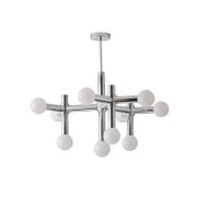 GISELLA Glass Chandelier Light for Dining Room, Bedroom & Living Room - Bauhaus Style