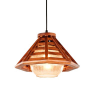 YUNE Wooden Pendant Light for Dining Room & Living Room - Japanese Style