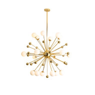 LUKE Glass Chandelier Light for Bedroom, Living & Dining Room - Nordic Style