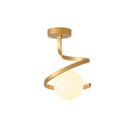 ALDRICH Glass Ceiling Light for Living Room, Bedroom & Corridor - Minimalist Style