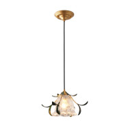 LAURA Glass Flower Pendant Light for Bedroom, Dining Room & Living Room - Pastoral Style