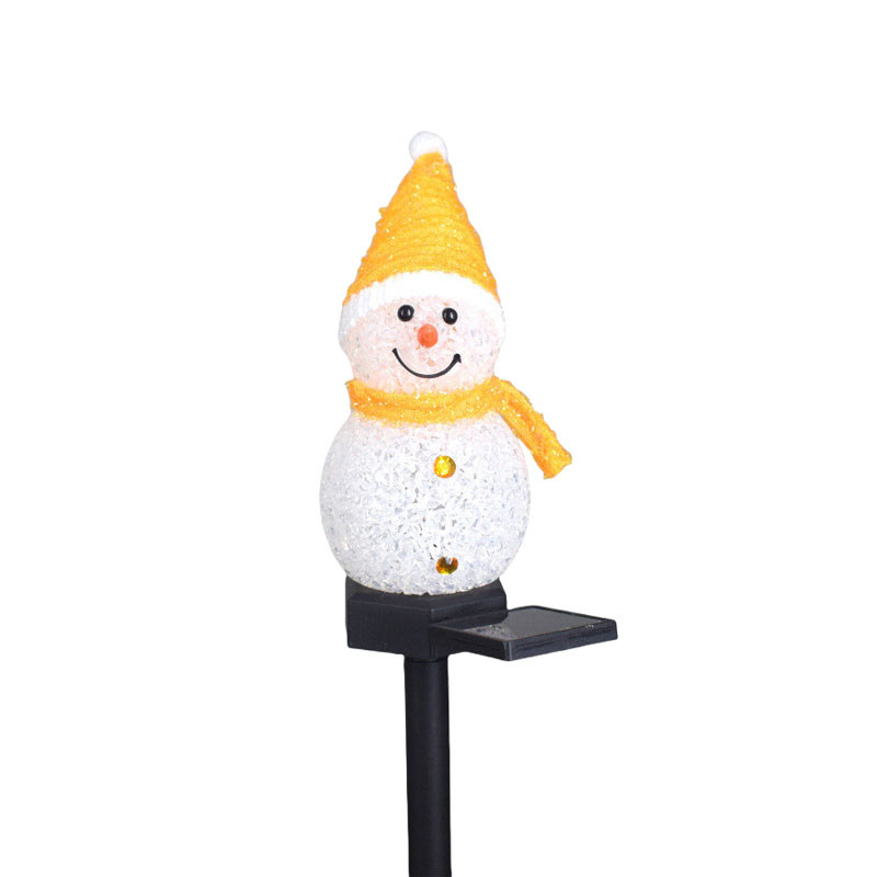 EDGAR PP Snowman Christmas Decoration Solar Pathway Light for Garden ...