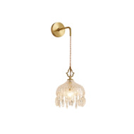 FAYETTE Crystal Wall Light for Bedroom, Living Room & Corridor - French Style