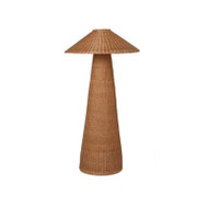 JACE Rattan Floor Lamp for Bedroom, Living Room & Study - Retro Style