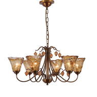 MATILDA Brass Chandelier Light for Dining, Living Room & Bedroom - American Style