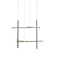 AURORA Aluminum Chandelier Light for Living Room, Dining Room & Bar - Minimalist Style