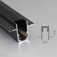 [Local Stock] ALEX 1 Meter Aluminum Magnetic Track Light for Living Room, Bedroom & Dining - Modern Style [Option A, 1m]