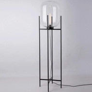 [Display] DANTE Glass Capsule Table Lamp/Floor Lamp for Study, Living Room & Bedroom - Modern Style [Transparent, L]