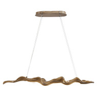 PACO Dimmable Fiberglass Composite Pendant Light for Dining Room - Wabi-Sabi Style