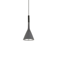 [Display] Modern LED Pendant Light Resin Imitation Cement Shade Metal Dining Room Decor [Grey]