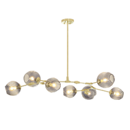 [Display] LINDSEY Glass Chandelier Light for Sitting Room, Bedroom & Study - Modern Style [7-Lights]