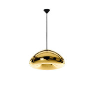 [Display] Modern Style LED Pendant Light Glass Shade E27 Bulb Light Home Decor [Gold]