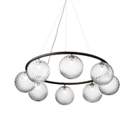 STARRY Glass Chandelier Light for Dining Room, Bedroom & Living Room - Modern Style