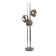 [Display] LAVA Metallic Floor Lamp for Study, Living Room & Bedroom - Modern Nordic Style [Silver]