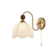 RUMI Fabric Wall Light for Bedroom & Living Room - Retro Style