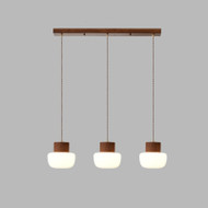 ARTEMIS Wood Pendant Light for Study, Living Room & Dining - Japanese Style