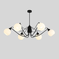 LOVOI Glass Chandelier Light for Living Room, Bedroom & Study - Retro Style