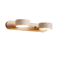 SEEBODE Yellow Travertine Wall Light for Bedroom, Living Room & Dressing Room - Japanese Style