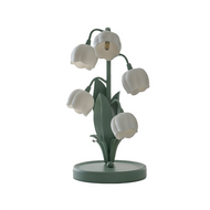 KEIRA Metal Flower Table Lamp for Bedroom, Dining Room & Coffee Bar - French Pastoral Style