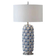 BORO Ceramic Pineapple Table Lamp for Study, Bedroom & Living Room - Modern Style