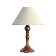 QUEST Wooden Table Lamp for Bedroom, Study & Living Room - Retro Style